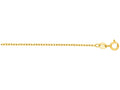 Finejewelers 14 Kt Yellow Gold 16 Inch 1.3mm Faceted Cable Link Chain Necklace Spring Ring Clasp