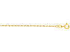 Finejewelers 14 Kt Yellow Gold 16 Inch 1.3mm Faceted Cable Link Chain Necklace Spring Ring Clasp