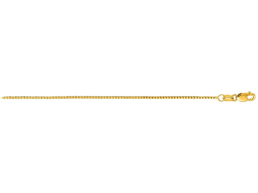 Finejewelers 14 Kt Yellow Gold 16 Inch 1.0mm Octagon Box Chain Necklace With Lobster Clasp
