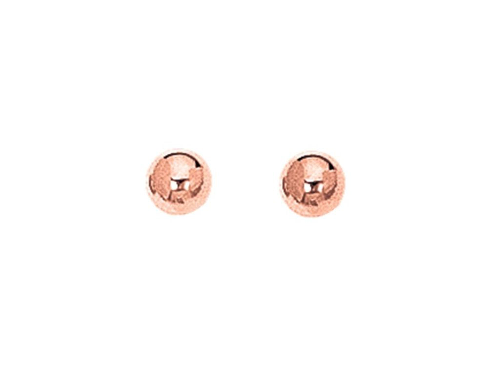 Finejewelers 14 Kt Rose Gold 5.0mm Ball Post Earring