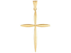 Finejewelers 14 Kt Yellow Gold Edged Fancy Cross Pendant Necklace 18 inch chain