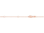 Finejewelers 14 Kt Rose Gold 18 Inch Rose 0.9mm Extenders At 16 Inch and 17 Inch Classic Cable Chain Necklace