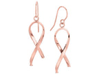 Finejewelers 14 Kt Rose Gold Ribbon Like Freeform Drop Earring