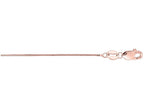 Finejewelers 14 Kt Rose Gold 18 Inch 0.45mm Classic Box Chain Necklace With Lobster Clasp