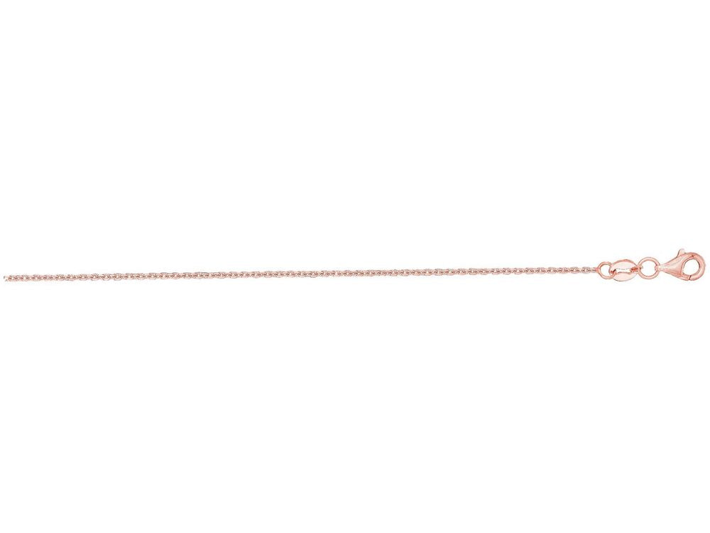 Finejewelers 14 Kt Rose Gold 16 Inch 1.1mm Classic Cable Chain Necklace With L Obster Clasp
