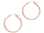 Finejewelers 14 Kt Rose Gold 2x25mm Super Lite Tube Earring