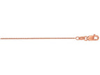 Finejewelers 14 Kt Rose Gold 16 Inch Cable Chain Necklace 0.7mm W/lobster Clasp