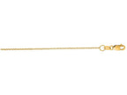 Finejewelers 14 Kt Yellow Gold 16 Inch 1.1mm Bright Cut Rolo Chain Necklace With Lobster Clasp
