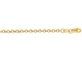 Finejewelers 14 Kt Yellow Gold 7 Inch 2.3mm Bright Cut Rolo Bracelet Chain With Lobster Clasp