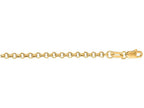 Finejewelers 14 Kt Yellow Gold 7 Inch 2.3mm Bright Cut Rolo Bracelet Chain With Lobster Clasp