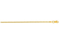 Finejewelers 14 Kt Yellow Gold 18 Inch 2.2mm Bright Cut Forsantina Chain Necklace With Lobster Clasp