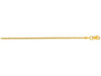 Finejewelers 14 Kt Yellow Gold 18 Inch 2.2mm Bright Cut Forsantina Chain Necklace With Lobster Clasp