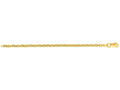 Finejewelers 14 Kt Yellow Gold 18 Inch 3.0mm Bright Cut Forsantina Chain Necklace With Lobster Clasp