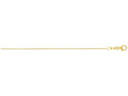 Finejewelers 14 Kt Yellow Gold 16 Inch 1.1mm Round Cable Chain Necklace With Lobster Clasp