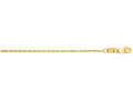 Finejewelers 14 Kt Yellow Gold 16 Inch 0.9mm Bright Cut Lumina Pendant Chain Necklace With Lobster Clasp