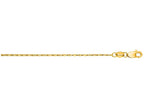 Finejewelers 14 Kt Yellow Gold 16 Inch 0.9mm Bright Cut Lumina Pendant Chain Necklace With Lobster Clasp