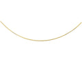 Finejewelers 14 Kt Yellow Gold 17 Inch 1.5mm Bright Cut Round Omega Necklace With Screw Off Clasp