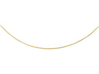 Finejewelers 14 Kt Yellow Gold 17 Inch 1.5mm Bright Cut Round Omega Necklace With Screw Off Clasp