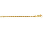 Finejewelers 14 Kt Yellow Gold 16 Inch 2.5mm Solid Bright Cut Royal Rope Chain Necklace Lobster Clasp