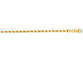 Finejewelers 14 Kt Yellow Gold 18 Inch 3.5mm Solid Bright Cut Royal Rope Chain Necklace Lobster Clasp