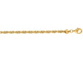 Finejewelers 14 Kt Yellow Gold 8 Inch 5.0mm Solid Bright Cut Royal Rope Bracelet Chain With Lobster Clasp