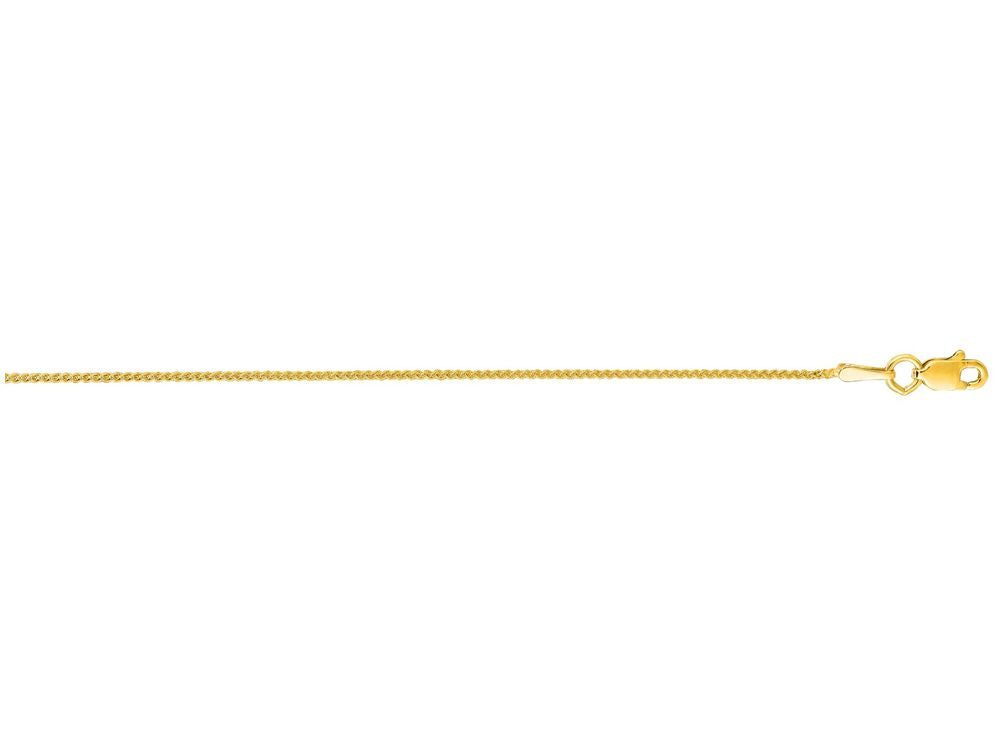 Finejewelers 14 Kt Yellow Gold 16 Inch 1.0mm Round Wheat Chain Necklace With Lobster Clasp