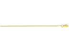 Finejewelers 14 Kt Yellow Gold 16 Inch 1.0mm Round Wheat Chain Necklace With Lobster Clasp