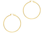Finejewelers 14 Kt Yellow Gold 2.0x55mm Round Tube Hoop Earring