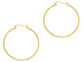 Finejewelers 14 Kt Yellow Gold 2.0x45mm Round Tube Hoop Earring