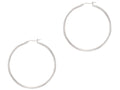 Finejewelers 14 Kt White Gold 2.0x50mm Round Tube Hoop Earring