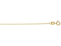 Finejewelers 14 Kt Yellow Gold 16 Inch 1mm Non-bright Cut Bead Bead Chain Necklace With Lobster Clasp