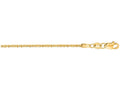 Finejewelers 14 Kt Yellow Gold 10 Inch 1.5mm Bright Cut Sparkle Chain Anklet With Lobster Clasp