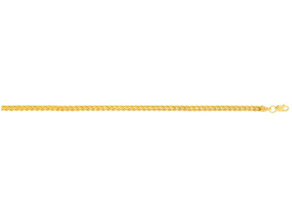 Finejewelers 14 Kt Yellow Gold 18 Inch 3.2mm Square Franco Chain Necklace With Lobster Clasp