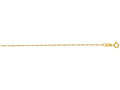 Finejewelers 14 Kt Yellow Gold 16 Inch 0.8mm Bright Cut Singapore Chain Necklace with Spring Ring Clasp