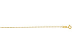 Finejewelers 14 Kt Yellow Gold 16 Inch 0.8mm Bright Cut Singapore Chain Necklace with Spring Ring Clasp
