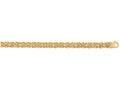 Finejewelers 14 Kt Yellow Gold 7.25 Inch 7.2mm Byzantine Fancy Bracelet With Pear Shape Clasp