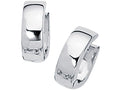 Finejewelers 14 Kt White Gold All 5.0mm Snuggable Earring