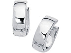 Finejewelers 14 Kt White Gold All 5.0mm Snuggable Earring