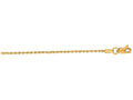 Finejewelers 14 Kt Yellow Gold 16 Inch 1.25mm Bright Cut Solid Rope Chain Necklace With Lobster Clasp