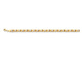 Finejewelers 14 Kt Two Tone Gold 7.25 Inch Graduated Weaved Type Bracelet With Pear Shape Clasp