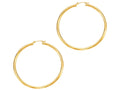 Finejewelers 14 Kt Yellow Gold 3.0x50mm Round Tube Hoop Earring