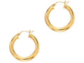 Finejewelers 14 Kt Yellow Gold 5.0x25mm Round Tube Hoop Earring