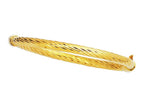 Finejewelers 14 Kt Yellow Gold 7 Inch 5.0mm Twisted Fancy Bangle With Clasp