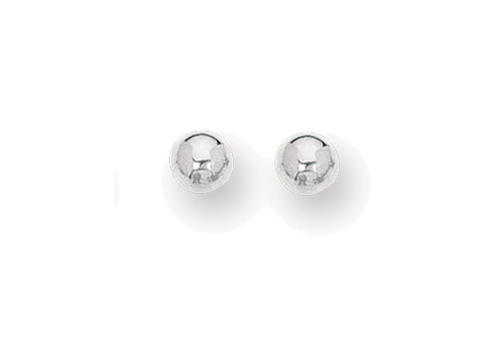 Finejewelers 14 Kt White Gold 6.0mm Ball Post Earring