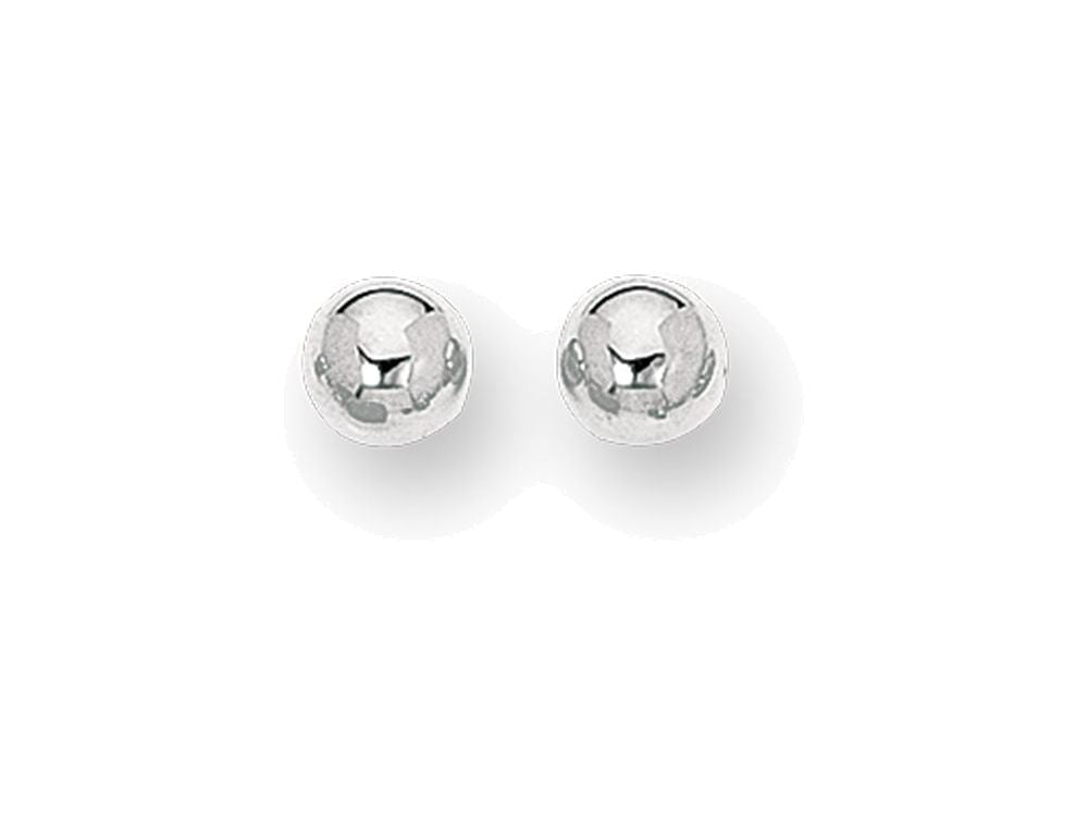 Finejewelers 14 Kt White Gold 8.0mm Ball Post Earring