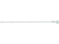 Finejewelers 14 Kt White Gold 16 Inch 1.0mm Bright Cut Round Bead Chain Necklace With Spring Ring Clasp