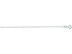 Finejewelers 14 Kt White Gold 16 Inch 1.0mm Bright Cut Round Bead Chain Necklace With Spring Ring Clasp