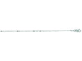 Finejewelers 14 Kt White Gold 16 Inch 1.2mm Alternate Round Long Rectangular Shaped Bead Chain Necklace