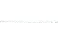Finejewelers 14 Kt White Gold 7 Inch 3.5mm Bright Cut Braided Fox Bracelet Chain With Lobster Clasp