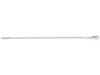Finejewelers 14 Kt White Gold 16 Inch 1.8mm Bright Cut Cable Link Chain Necklace With Lobster Clasp